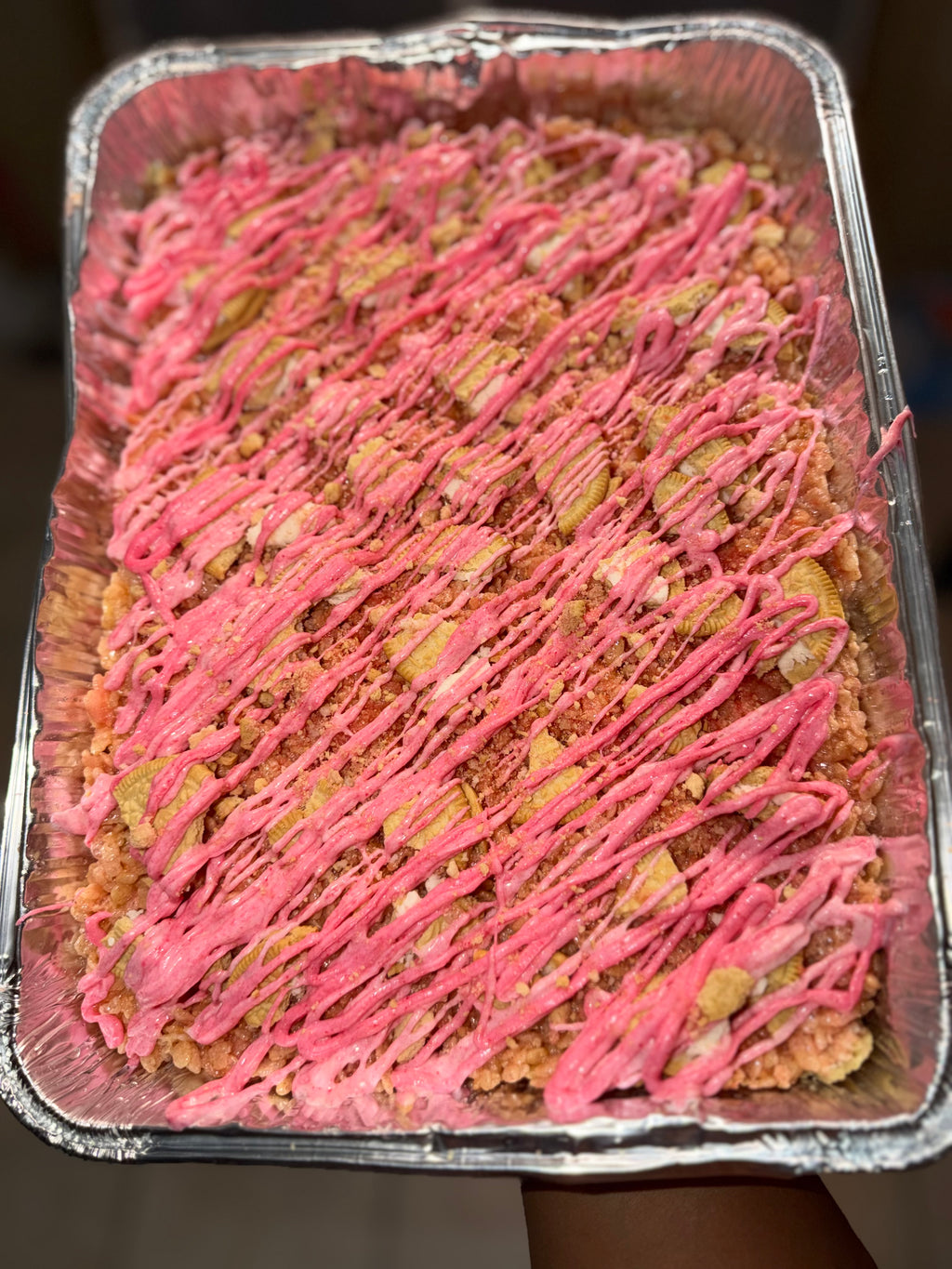 Strawberry crunch rice krispy