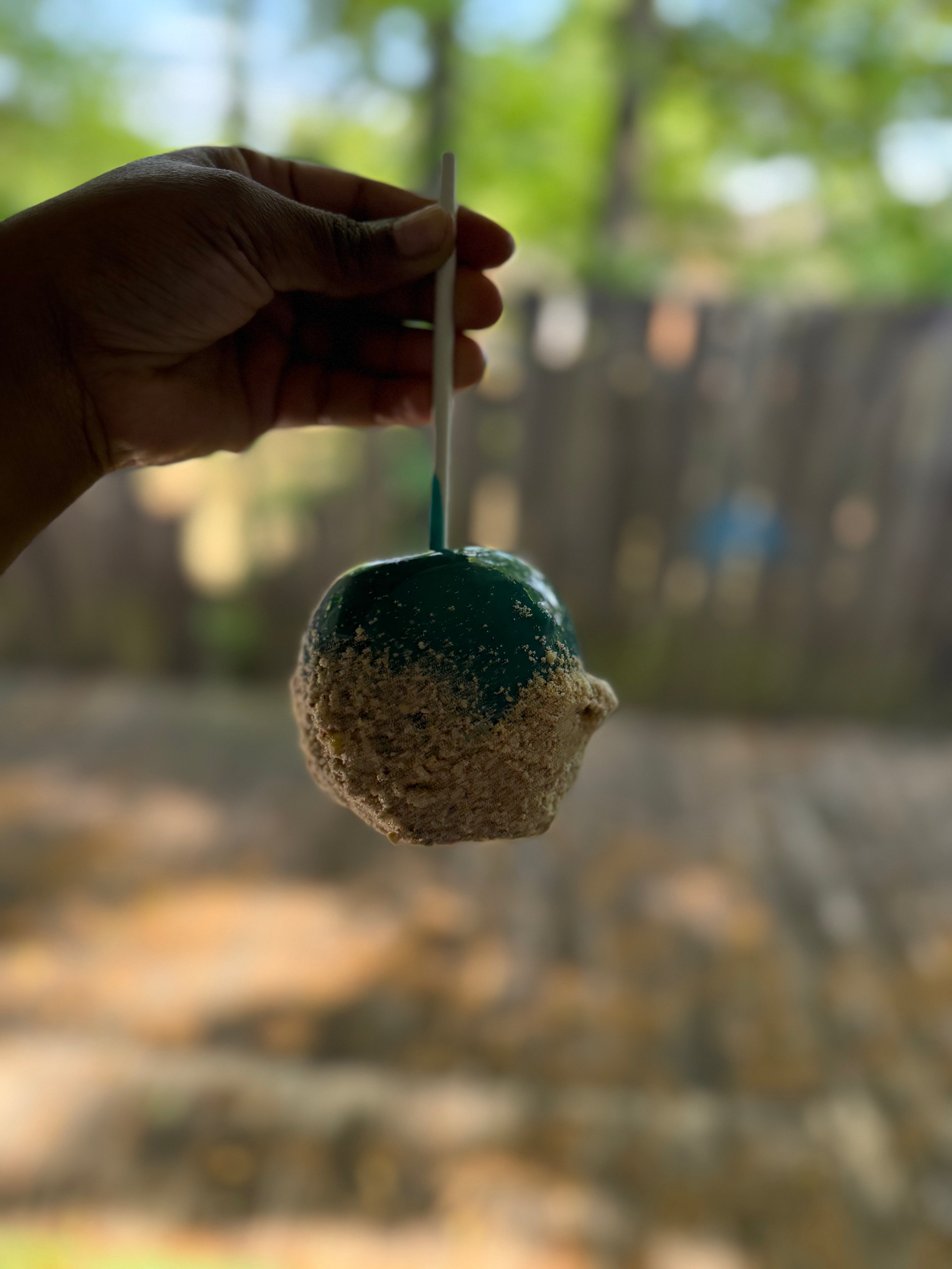 Sour Blue raspberry Candy Apple 🍏 🍭
